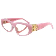 Солнцезащитные очки Balenciaga With Chain And Logo Decorated "Pink"