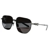 Солнцезащитные очки Chrome Hearts Thin Temples Decorated By Symbols "Black"