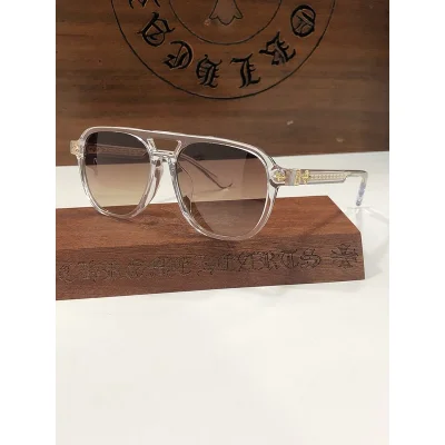 Солнцезащитные очки Chrome Hearts Patterns Along Temple "Beige" фото № 2