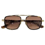 Солнцезащитные очки Chrome Hearts Aviator Shaped Temples Decorated By Crosses "Brown"