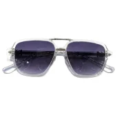 Солнцезащитные очки Chrome Hearts Line On Bridge Of Nose "White/Violet"