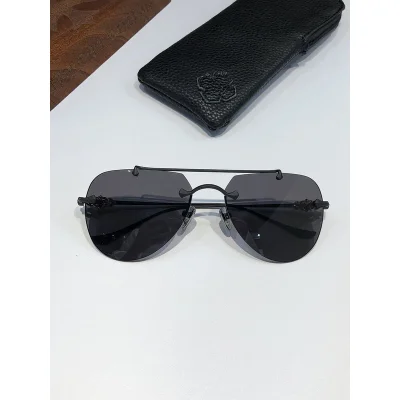 Солнцезащитные очки Chrome Hearts Aviator Shaped Lenses Connect By Top Line "Black" фото № 2 Солнцезащитные очки Chrome Hearts Aviator Shaped Lenses Connect By Top Line "Black" фото № 2