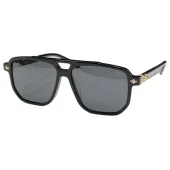 Солнцезащитные очки Chrome Hearts Decorated By Small Logo "Black"