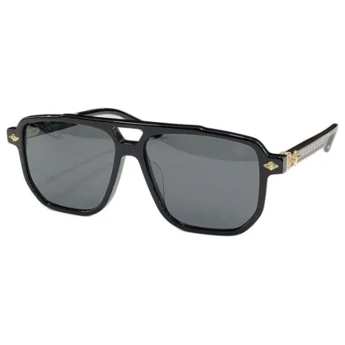 Солнцезащитные очки Chrome Hearts Decorated By Small Logo "Black"