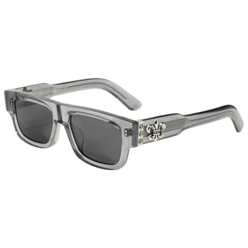 Солнцезащитные очки Chrome Hearts Temples With Big Logo "Gray"