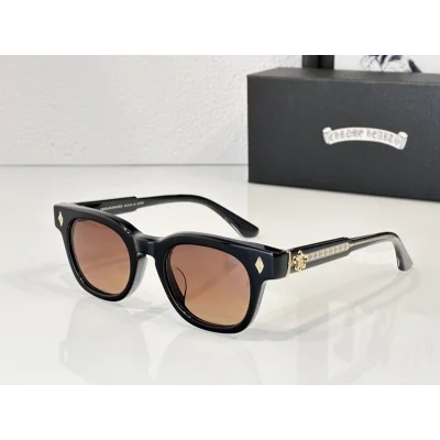 Солнцезащитные очки Chrome Hearts Frame And Temples Decorated By Symbols "Brown" фото № 2 Солнцезащитные очки Chrome Hearts Frame And Temples Decorated By Symbols "Brown" фото № 2