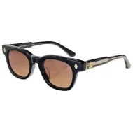 Солнцезащитные очки Chrome Hearts Frame And Temples Decorated By Symbols "Brown"