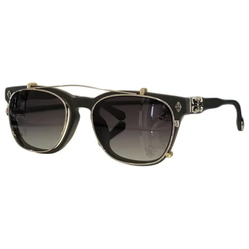 Солнцезащитные очки Chrome Hearts Double Frame With Logo "Gray"