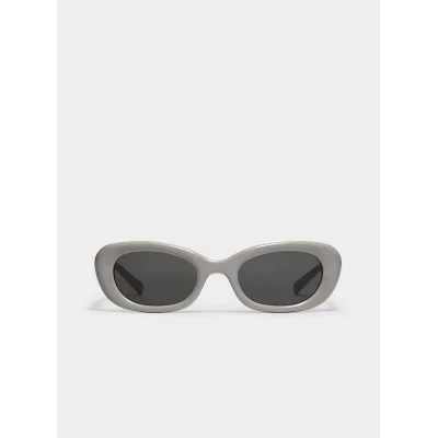 Солнцезащитные очки Maison Margiela Round Shaped And Temples Decorated By Stripes "Gray" фото № 7