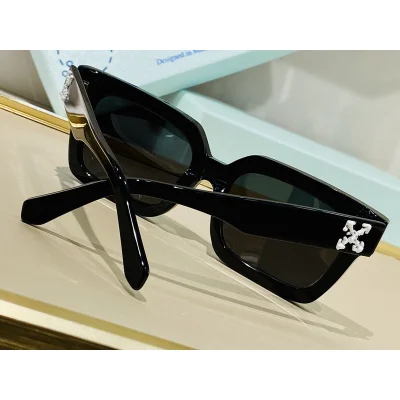 Солнцезащитные очки Chrome Hearts Wide Frame With Big Logo "Black" фото № 2