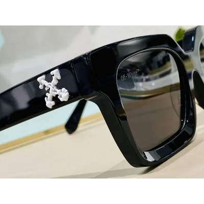 Солнцезащитные очки Chrome Hearts Wide Frame With Big Logo "Black" фото № 4