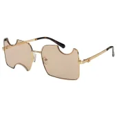 Солнцезащитные очки Off White Cut Out Shaped "Brown"