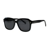 Солнцезащитные очки Prada Temples With Stripe And Logo "Black"