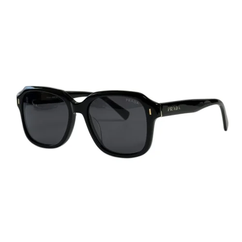 Солнцезащитные очки Prada Temples With Stripe And Logo "Black"