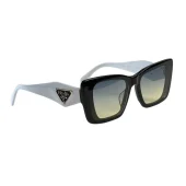 Солнцезащитные очки Prada Wide Frame WIth Triangle And Logo "White/Black"