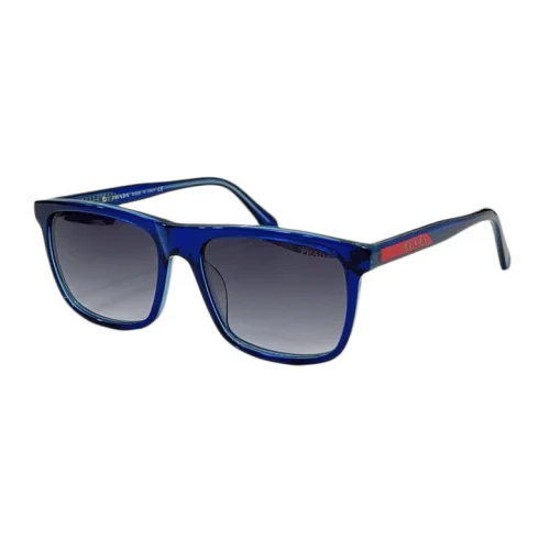 Солнцезащитные очки Prada Rectangle Form And Inscription On Frame "Blue"