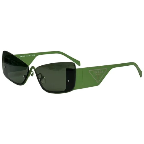 Солнцезащитные очки Prada Logo Inside Triangle On Temples "Green"