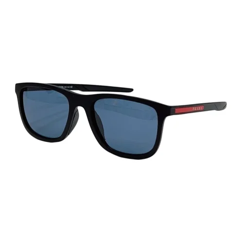 Солнцезащитные очки Prada Logo On Frame "Blue/Black"