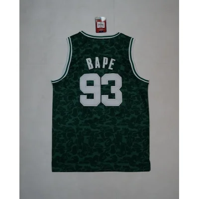 Баскетбольная Джерси Bape X Mitchell №93 "Green" фото № 8