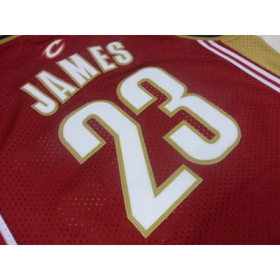 Баскетбольная Джерси Adidas Cleveland Cavaliers №23 LeBron James "Red" фото № 2