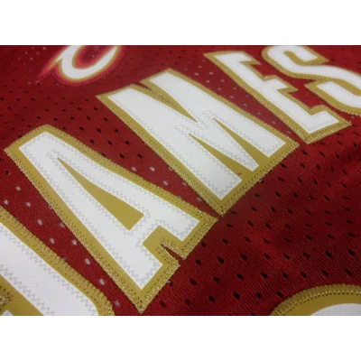 Баскетбольная Джерси Adidas Cleveland Cavaliers №23 LeBron James "Red" фото № 4