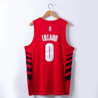 Баскетбольная Джерси NBA Portland Trail Blazers 22-23 №0 Damian Lillard "Red" фото № 2