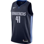 Баскетбольная Джерси Nike Dallas Mavericks 19-20 №41 Dirk Nowitzki "Blue/Black"