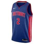 Баскетбольная Джерси Nike Detroit Pistons 20-21 №2 Cade Cunningham With Logo "Blue"