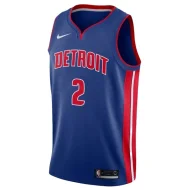 Баскетбольная Джерси Nike Detroit Pistons 20-21 №2 Cade Cunningham With Logo "Blue"