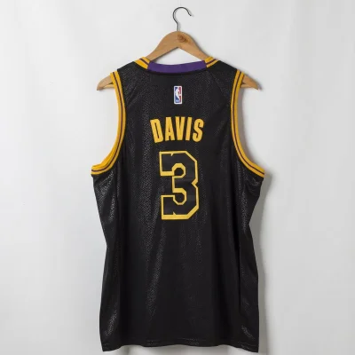 Баскетбольная Джерси Nike Los Angeles Lakers №3 Anthony Davis "Black" фото № 5