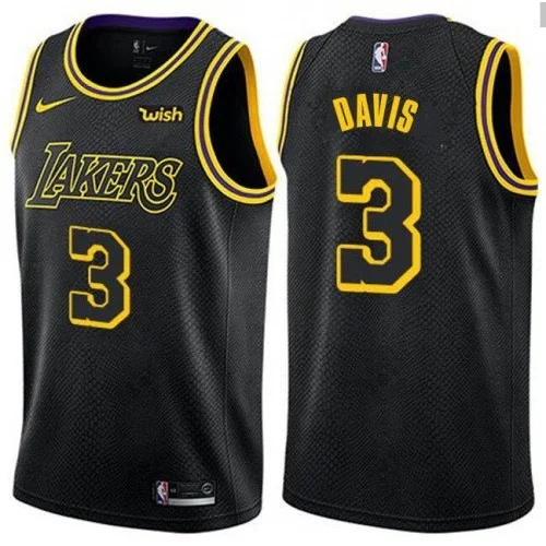 Баскетбольная Джерси Nike Los Angeles Lakers №3 Anthony Davis "Black"