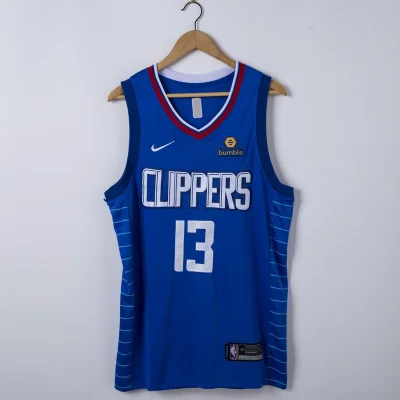 Баскетбольная Джерси Nike Los Angeles Clippers №13 Paul George "Blue" фото № 6