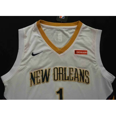 Баскетбольная Джерси Nike New Orleans Pelicans №1 Zion Williamson With Logo "White" фото № 3
