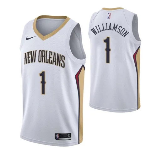 Баскетбольная Джерси Nike New Orleans Pelicans №1 Zion Williamson With Logo "White"