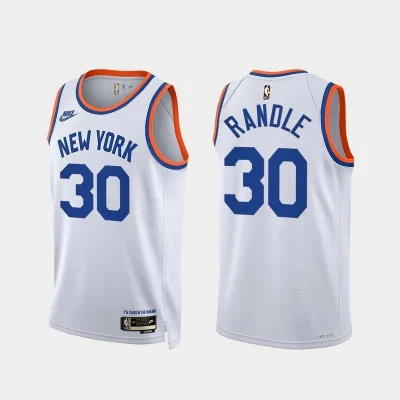 Баскетбольная Джерси Nike New York Knicks 21-22 №30 Julius Randle "White" фото № 2