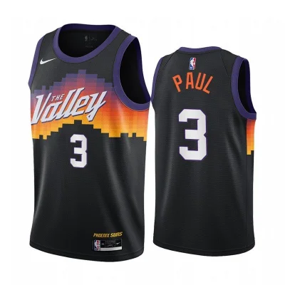 Баскетбольная Джерси Nike Phoenix Suns 21 №3 Chris Paul "Black" фото № 2