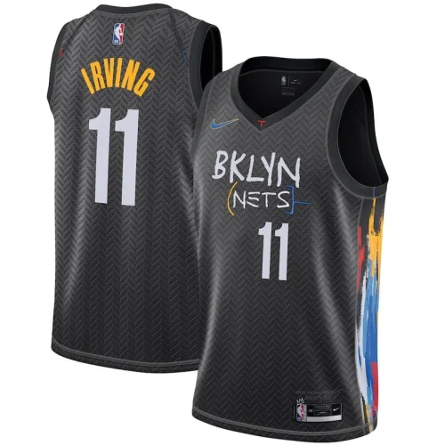 Баскетбольная Джерси Nike Brooklyn Nets 20-21 №11 Kyrie Irving "Black"