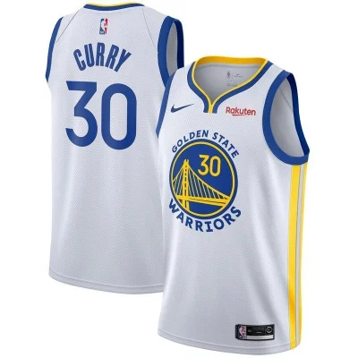 Баскетбольная Джерси Nike Golden State Warriors 19-20 №30 Stephen Curry With Logo "White" фото № 2