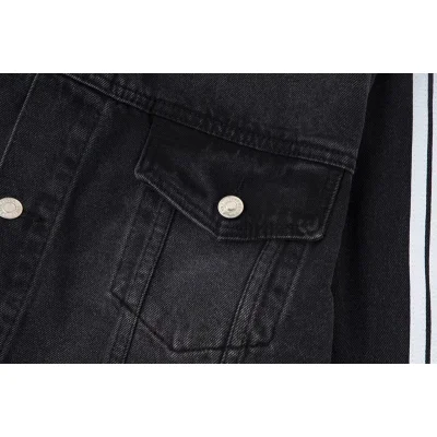 Джинсовая Куртка Balenciaga X Adidas With White Stripes "Black" фото № 5