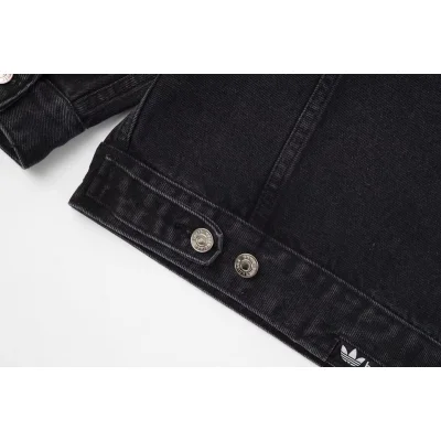 Джинсовая Куртка Balenciaga X Adidas With White Stripes "Black" фото № 8