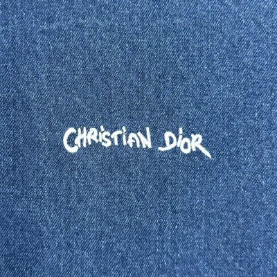 Куртка Christian Dior White Logotype Christian Dior "Blue" фото № 3