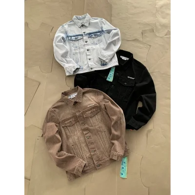 Джинсовая Куртка Off White Monochrome "Brown" фото № 2