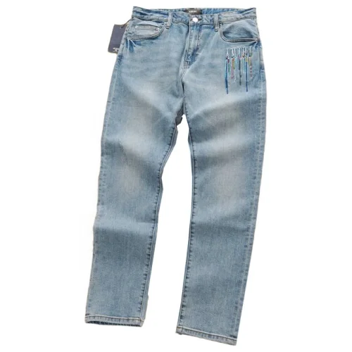 Джинсы Amiri With Colored Threads "Blue"