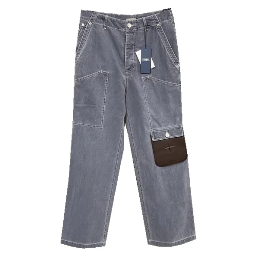 Джинсы Christian Dior Brown Stripe Star "Blue"