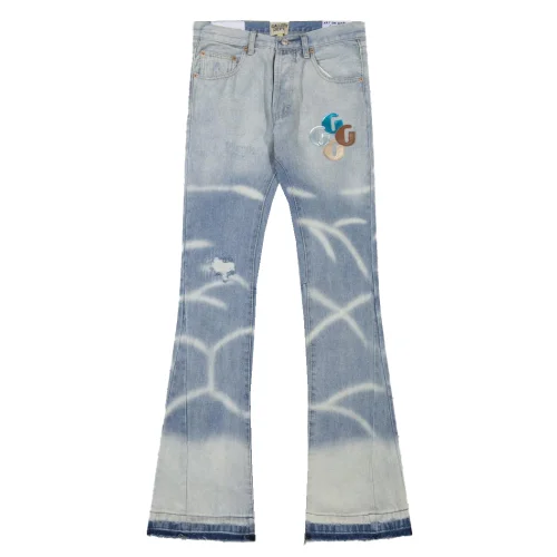 Джинсы Gallery Dept Letter G Various Colors White Lines "Blue"