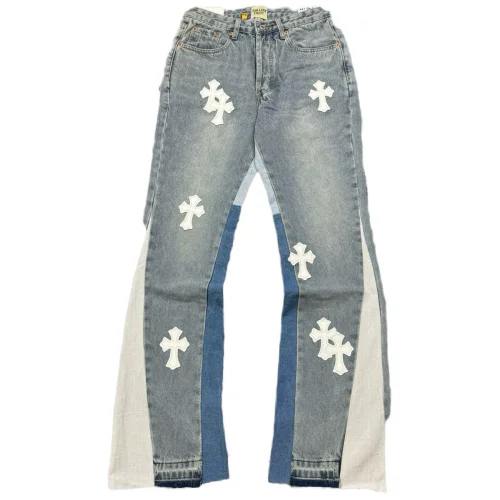 Джинсы Gallery Dept x Chrome Hearts White Cross "Gray Denim"