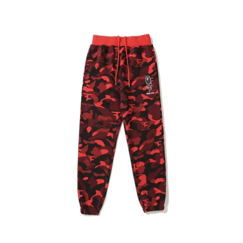 Штаны A Bathing Ape Camouflage "Red"