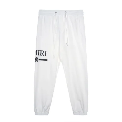 Штаны Amiri With Logo Stripe "White"