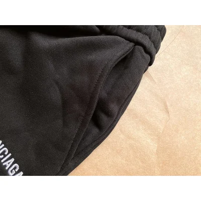 Штаны Balenciaga With Text Logo - Cotton "Black" фото № 4