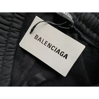 Штаны Balenciaga With Text Logo - Cotton "Black" фото № 9